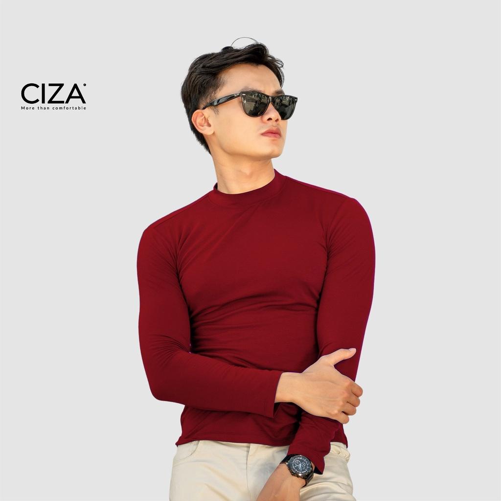 Áo giữ nhiệt body nam CIZA cao cấp thể thao vải heattech cổ 3cm giữ ấm công nghệ Nhật Bản size S M L XL ATNS16