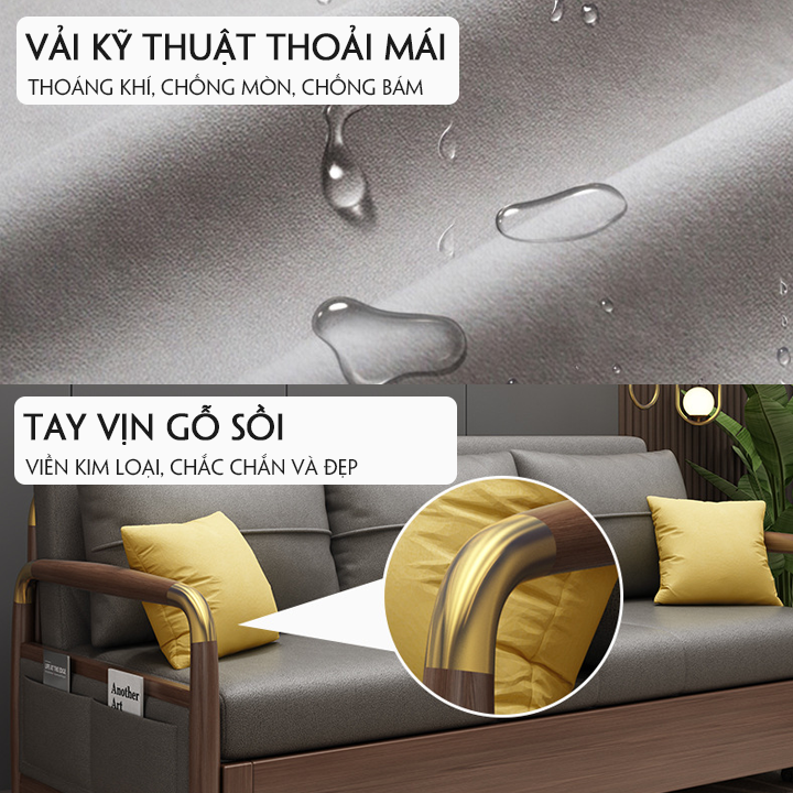 Giường Sofa Thông Minh, Sofa Giường Cao Cấp Gấp Gọn Thành Ghế Sofa Đa Năng ,Sofa bed Thông Minh Phong Cách Hiện Đại Công Nghệ Châu Âu