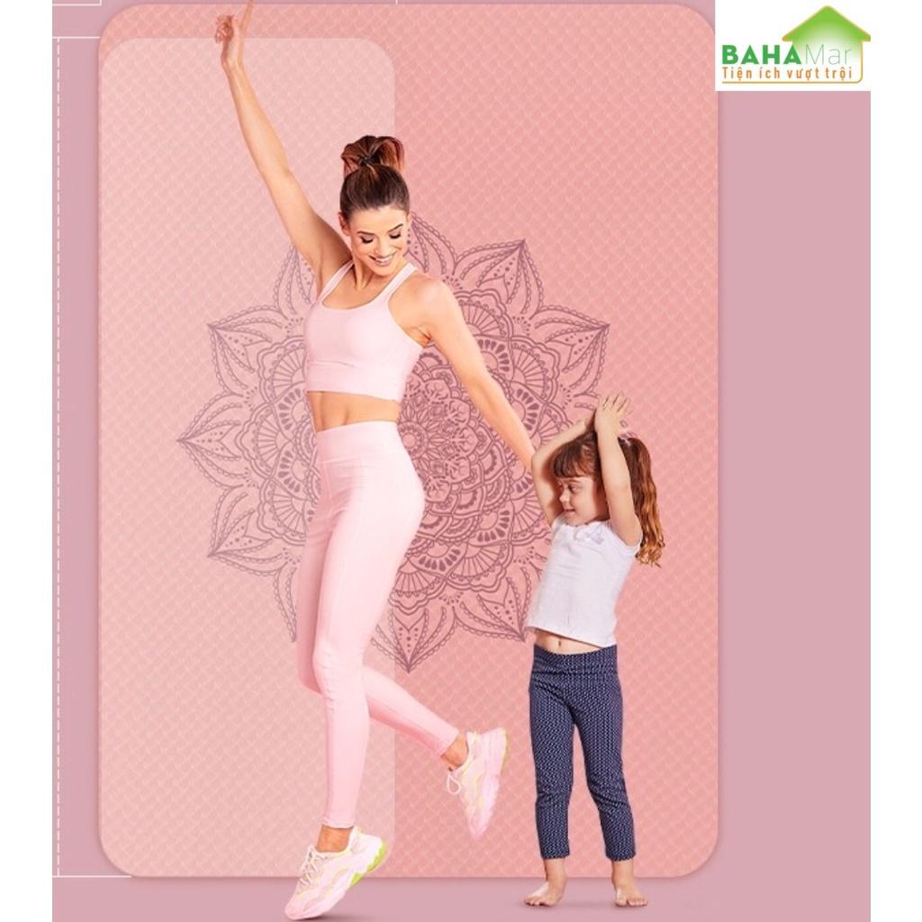 THẢM TẬP ĐA NĂNG (YOGA) ĐÔI KÍCH THƯỚC LỚN 130cm x 200cm  &quot;BAHAMAR&quot; mềm mại và thoải mái khi sử dụng trong nhà