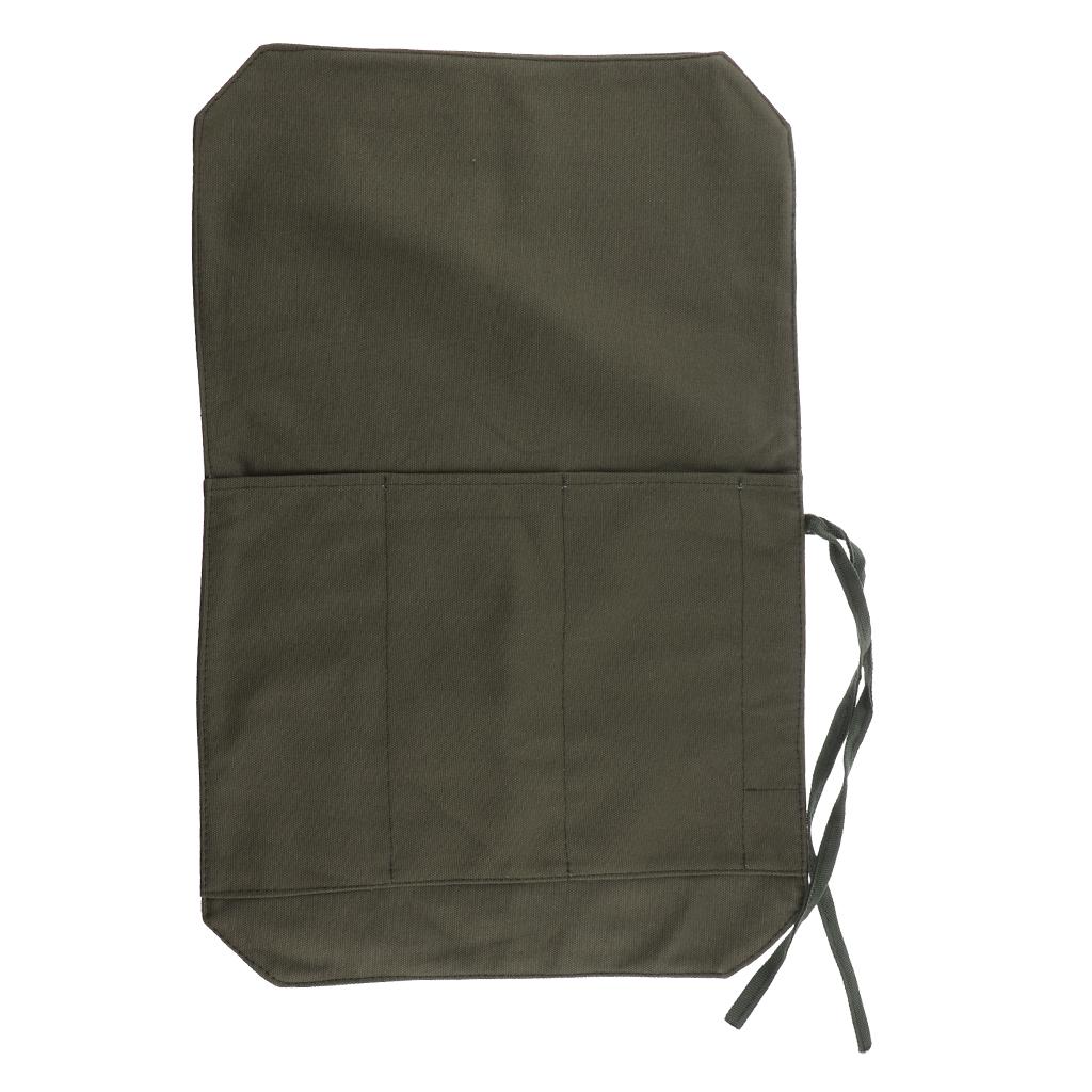 Chef's Knife Roll Bag Portable Travel Knife Case Carrier Storage Bag with 4 Slots