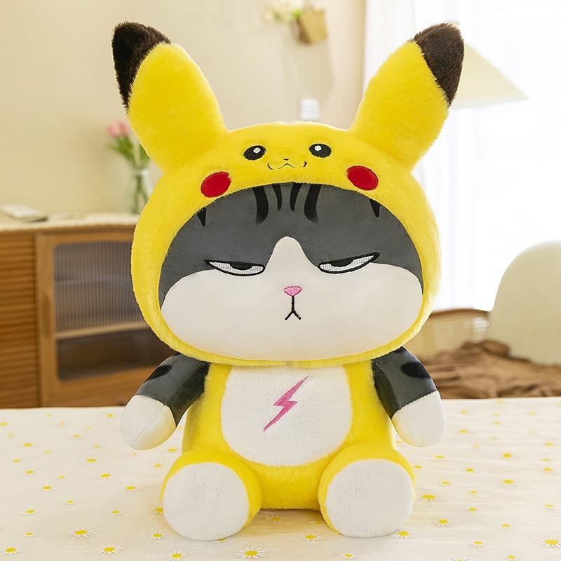Gấu bông mèo hoàng thượng pikachu vô cùng dễ thương - Quà tặng đáng yêu