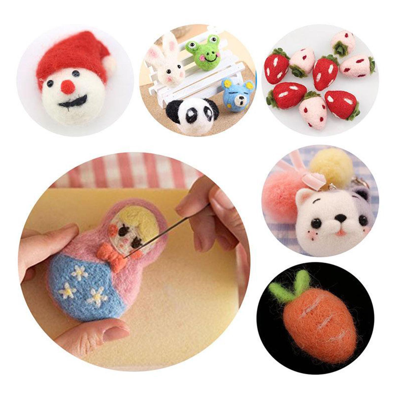 Felting Kit Supplies Wool Roving Felted Doll  Kit