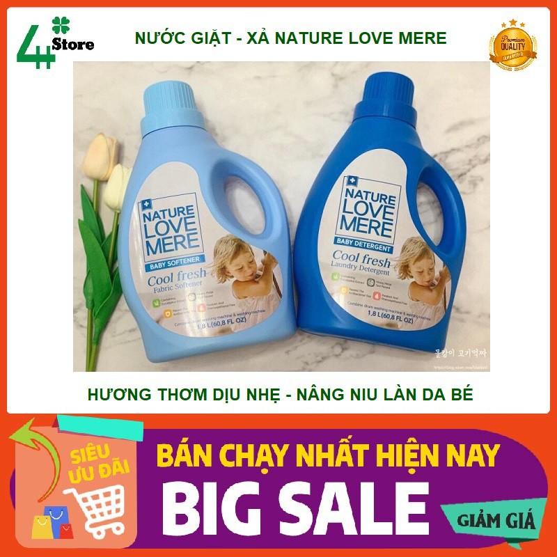 Nước Giặt - Xả NATUR LOVE MERE CoolFresh CAO CẤP HÀN QUỐC hương thơm DỊU NHẸ, AN TOÀN cho bé