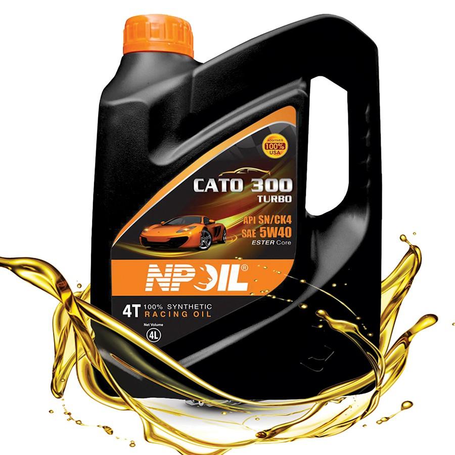 Dầu nhớt động cơ ô tô cao cấp Cato 300 - API SN/SK4 - SAE 5W30 - Can 4L/5L - Hàng Chính Hãng