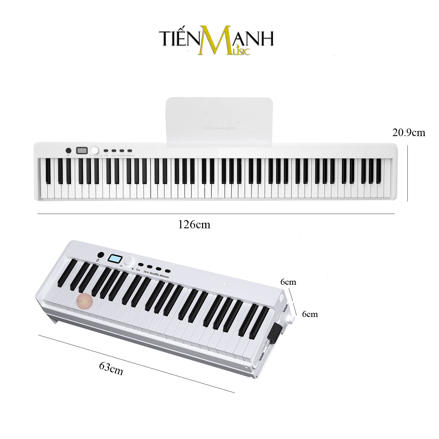 Đàn Piano Điện Gấp Gọn Bora BX20 - 88 Phím Cảm Ứng Lực Có Loa, Kết Nối Bluetooth BX-20 Hàng Chính Hãng - Kèm Móng Gẩy DreamMaker