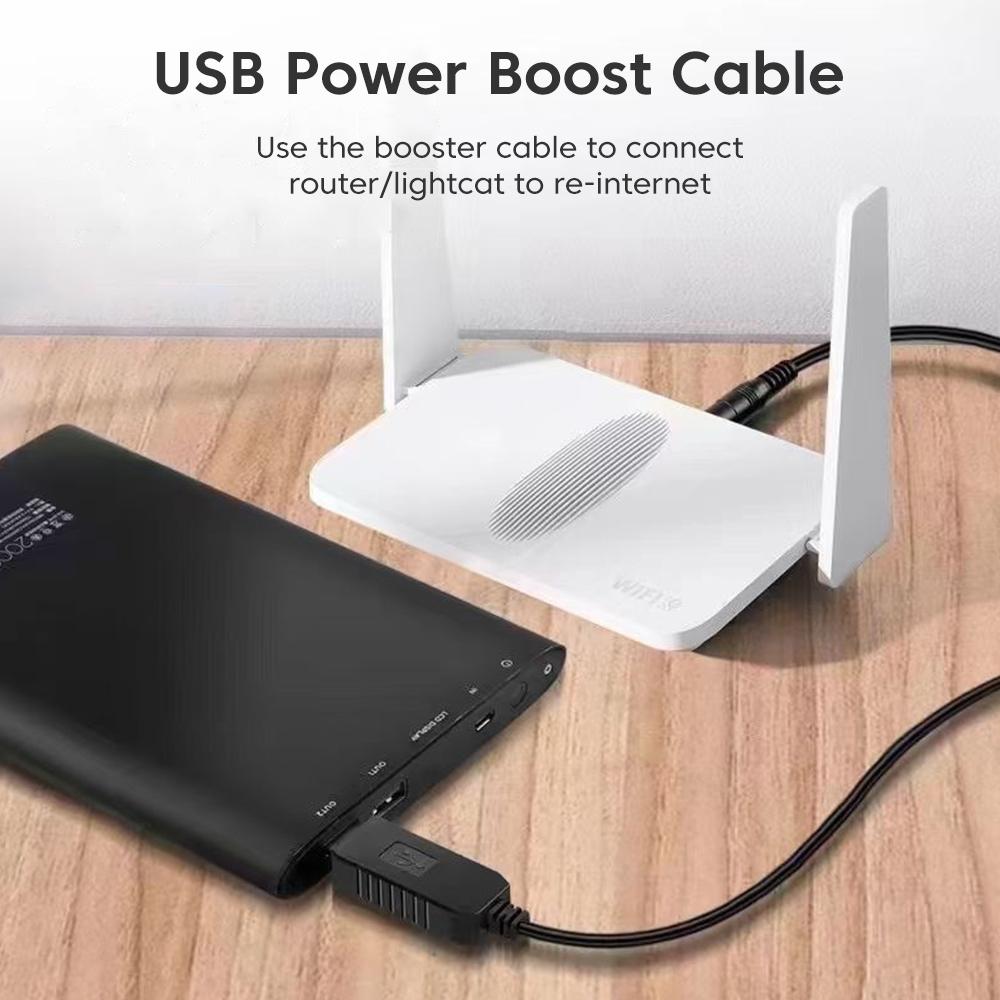 OLAF USB đến DC Power Cable Boost Converter cho bộ điều hợp đầu nối cáp Fan của bộ định tuyến đến DC3.5mm