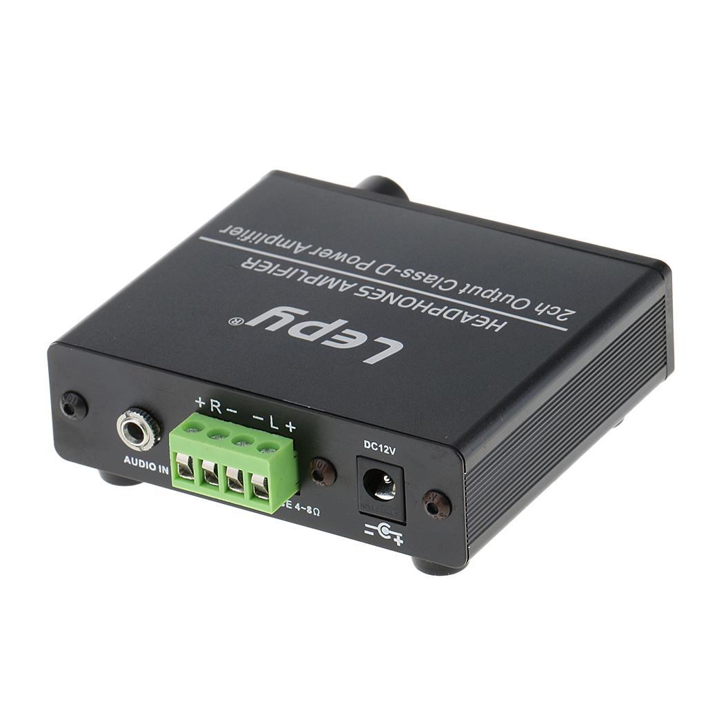 DC 12V 20WX2 Class- Hi Digital Stereo Audio Headphone Amplifier