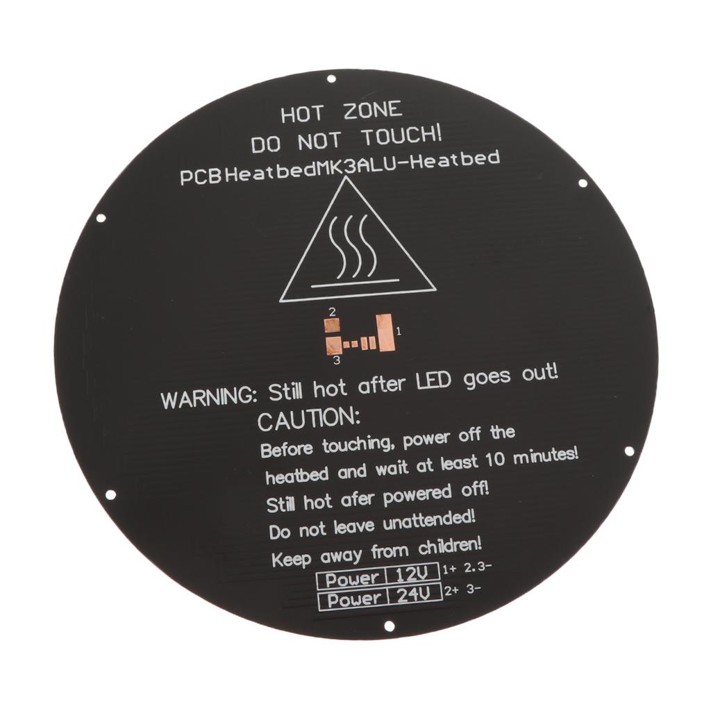 Phép Lạ Chiếu Nhôm Nóng PCB Giường 12V 24V Heatbed Plat 220*220*3 Mm Cho 3D máy In