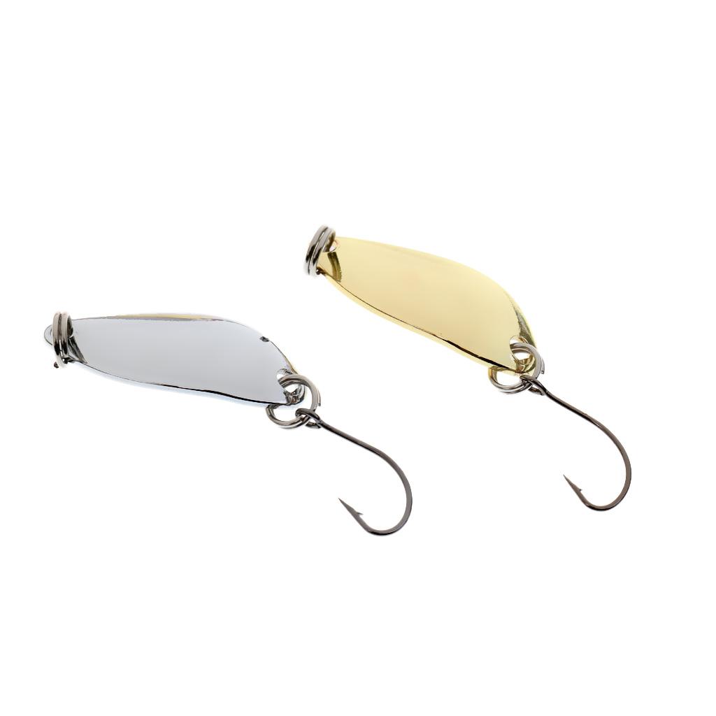 Fishing Lures Metal Spoons Hard Baits 16pcs Set Fishing Lures Spinner Baits Single Hook Tackle Salmon Bass
