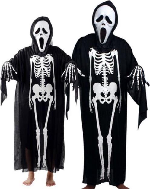 Bộ đồ hóa trang Xương Ma cosplay halloween 120cm loại dày