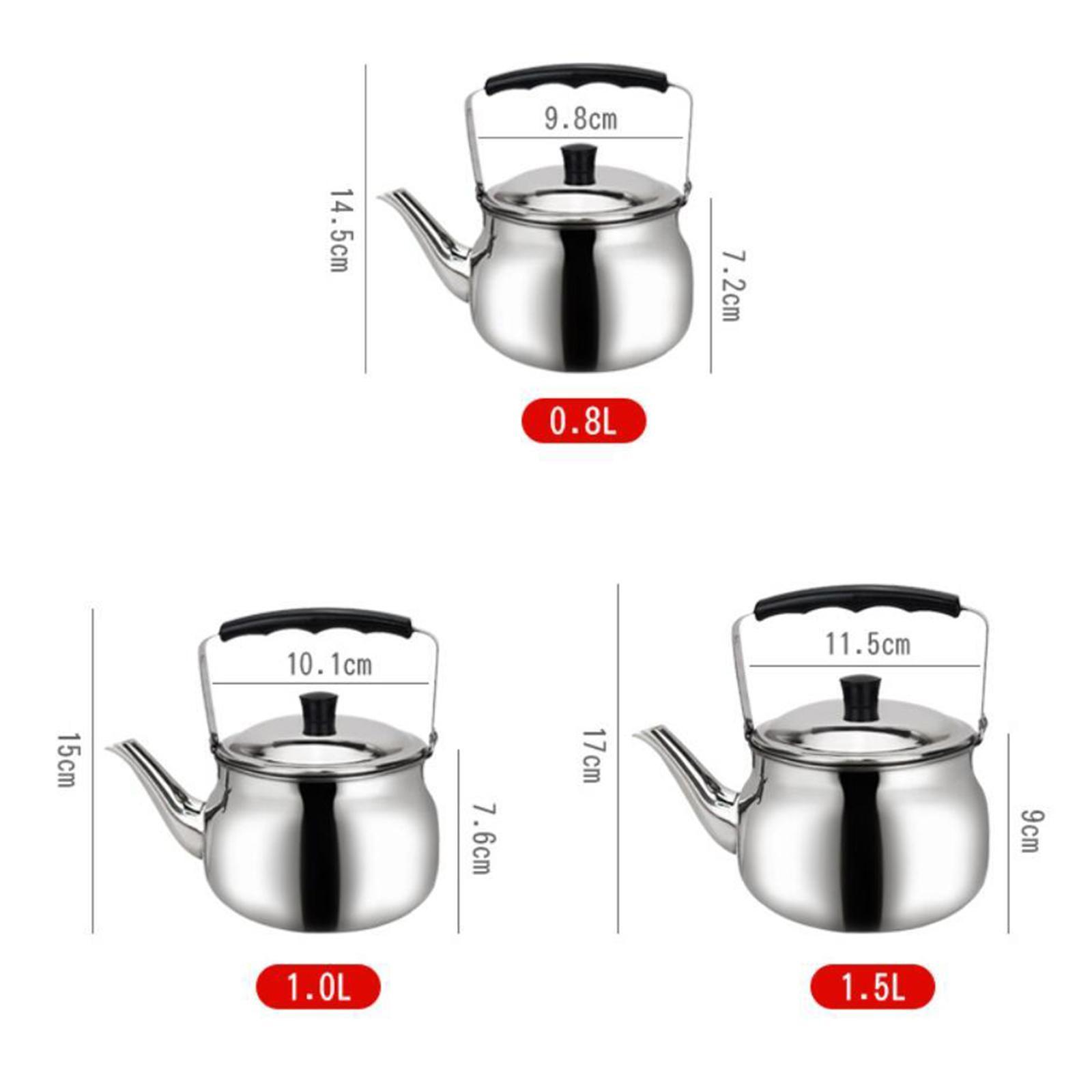 3X Outdoor Camping Picnic Water Kettle Teapot Coffee Pot Kitchen Cooking 1.5L