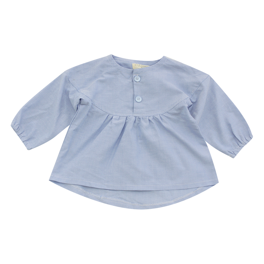 Áo Giả Denim Tay Ngắn Bé Gái K&K Babies and Kids F002 - Xanh