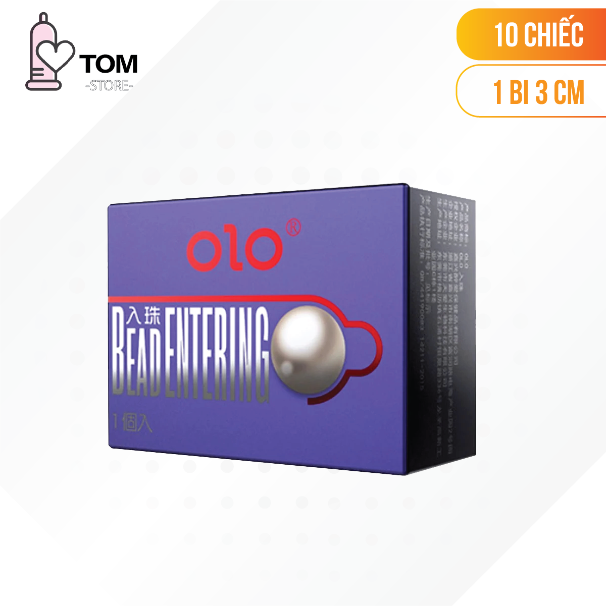 Bao cao su OLO 0.01 Bead Entering - Siêu mỏng, bi tăng thêm 3cm