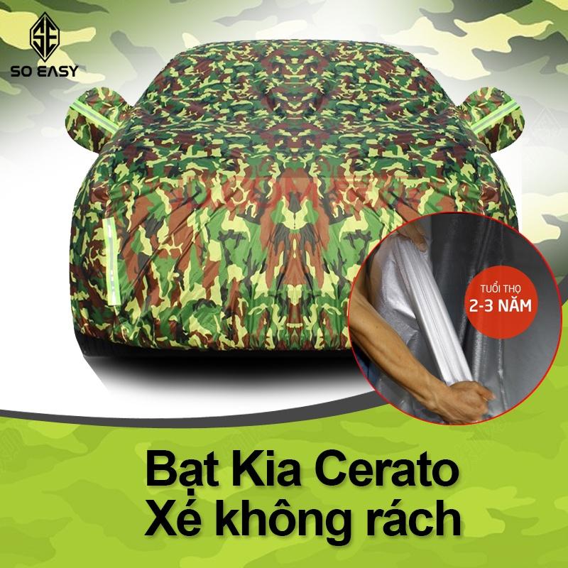 Bạt phủ xe ô tô KIA, áo trùm xe hơi, tấm che nắng cho xe ô tô 5 chỗ gấp xếp gọn gàng, kèm túi đựng, chất liệu vải dù