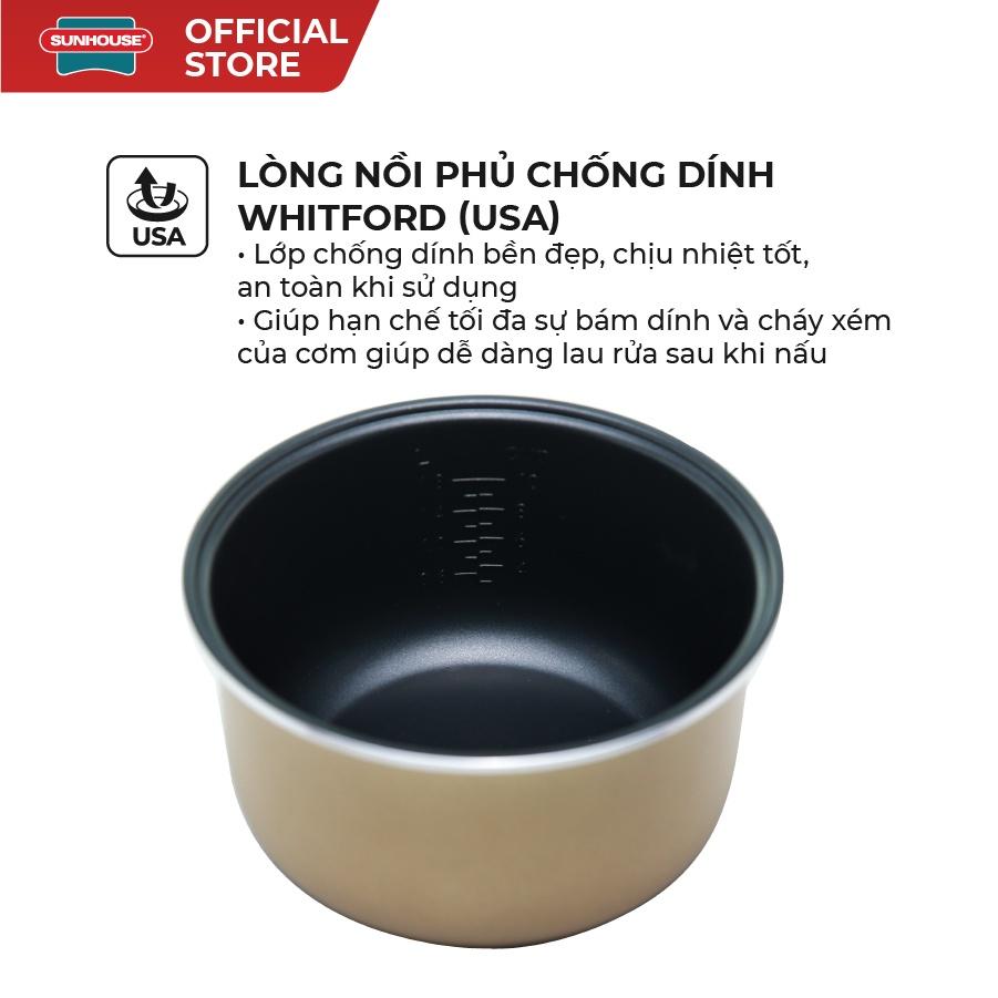 [Hàng Chính Hãng] Nồi cơm điện tử 1.8L Sunhouse SHD8909 - Bảo Hành 12 Tháng Toàn Quốc