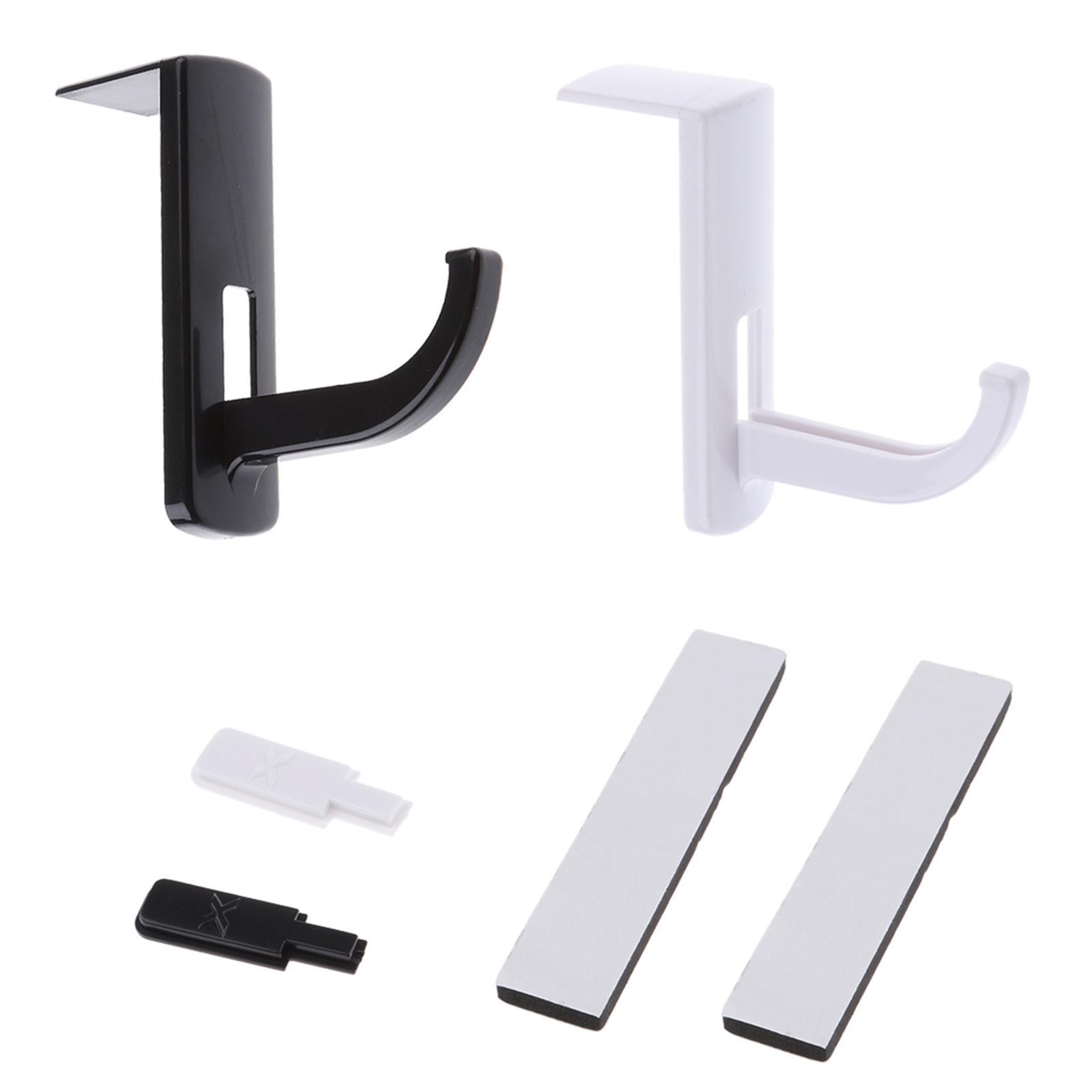 2x  2Pack Headphone Headset Hanger Wall PC Monitor Stand for