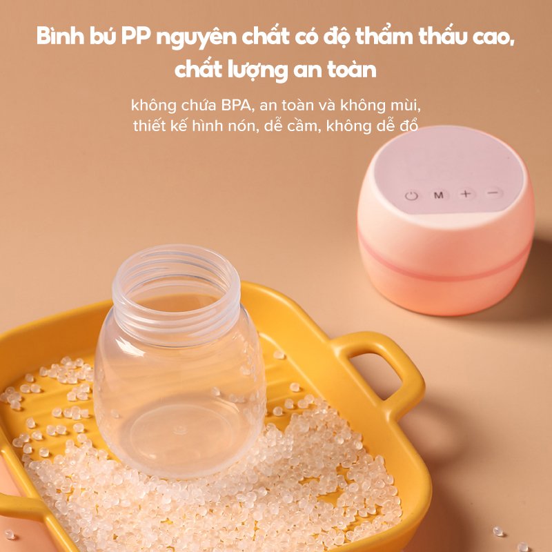 Máy hút sữa điện đơn không dây cầm tay có chế độ massage, kích sữa - Chất liệu an toàn cho mẹ và bé