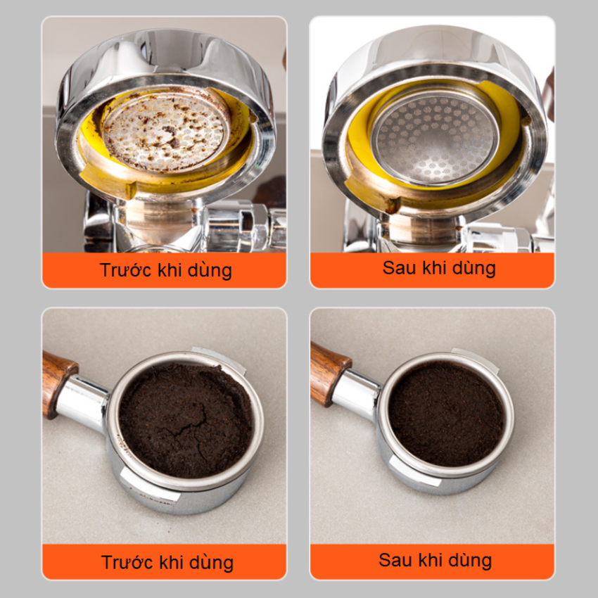 Tấm lưới lọc cà phê Espresso bằng thép không gỉ đường kính 58mm, dày 1.7mm 