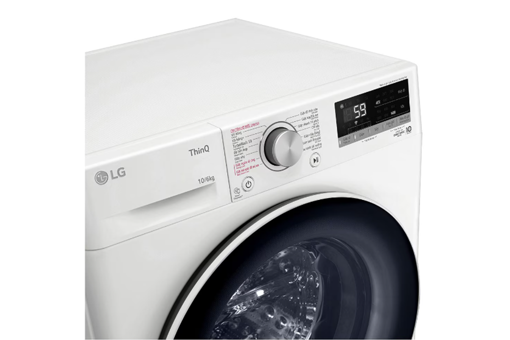 Máy giặt sấy LG Inverter 10kg/6kg FV1410D4W1 - Hàng chính hãng - Giao HCM và 1 số tỉnh thành