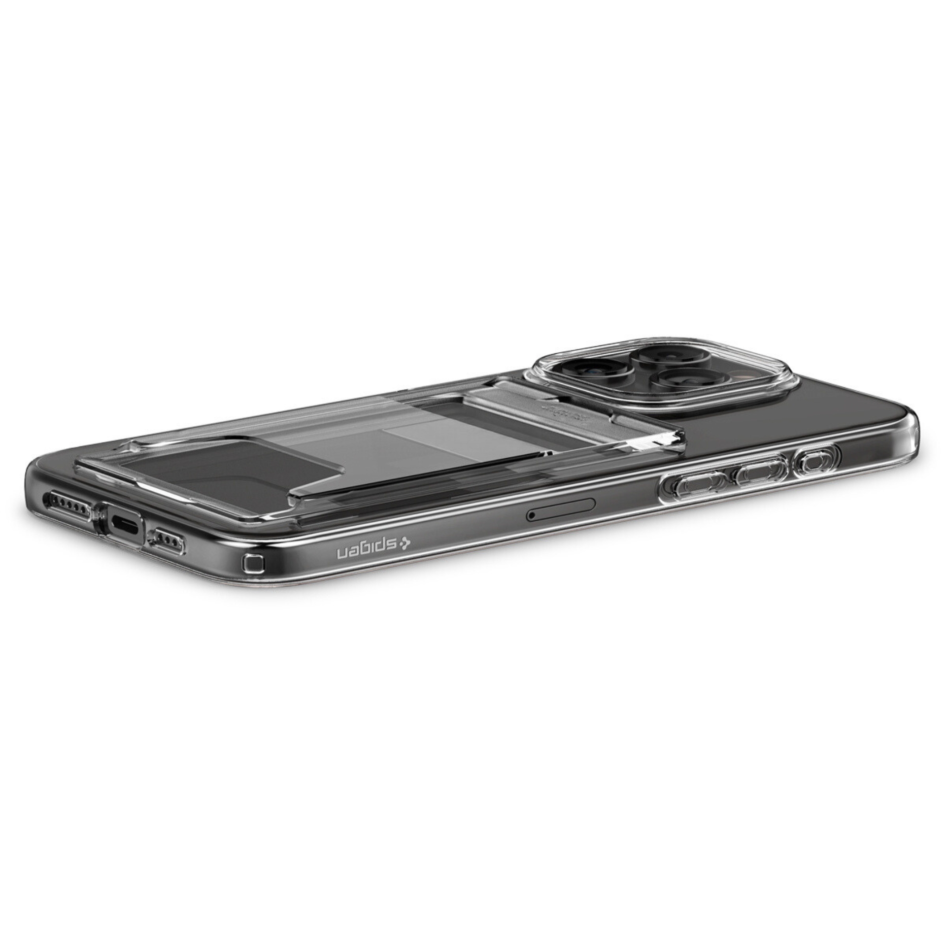 Ốp Lưng Dành Cho iPhone 15 ProMax/ iPhone 15 Pro/ iPhone 15 Plus/ iphone 15 SPIGEN CRYSTAL SLOT DUAL _ Hàng chính hãng