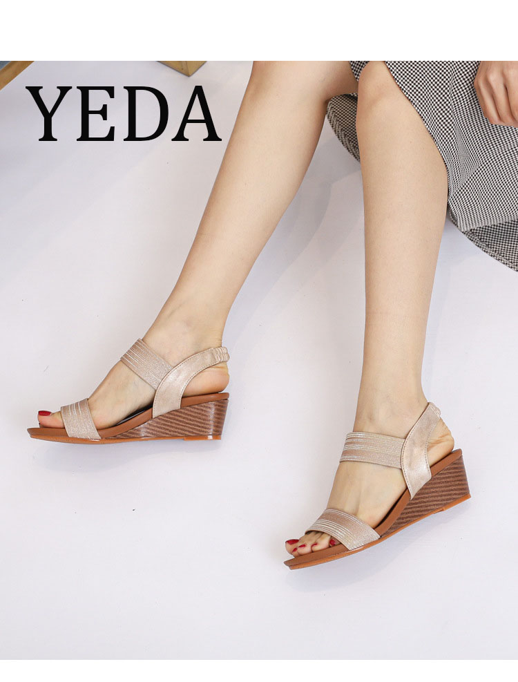 Giày quai ngang nữ giày sandals nữ dép quai hậu nữ cao 5 cm - 1418