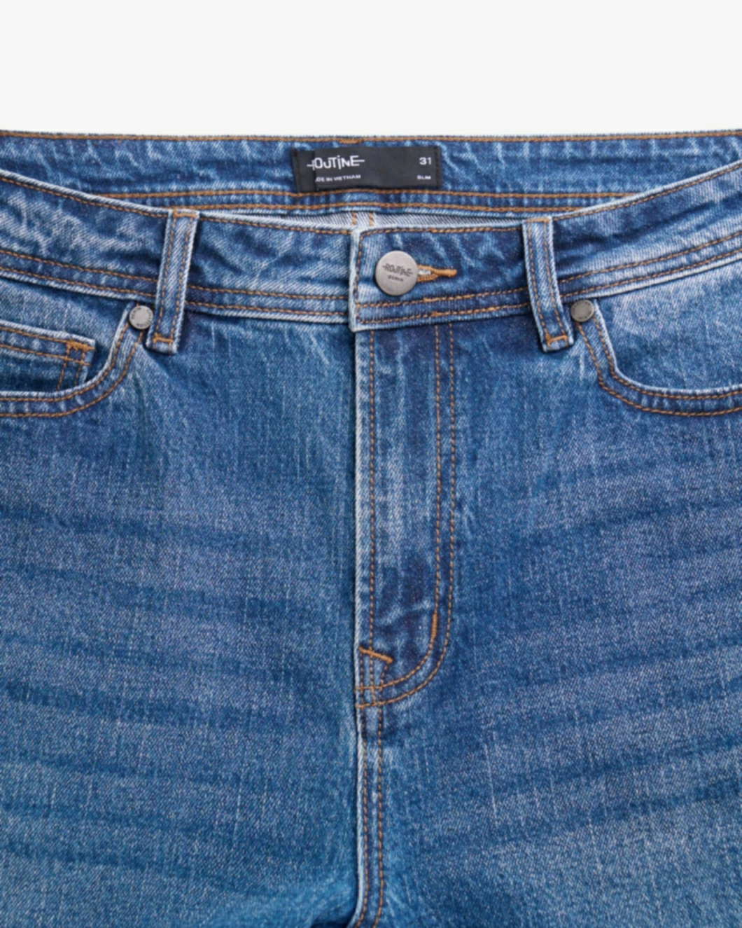 Quần jeans nam dài ROUTINE . Form Slim Fit- 10F24DPA023 | ROUTINE CÀ MAU