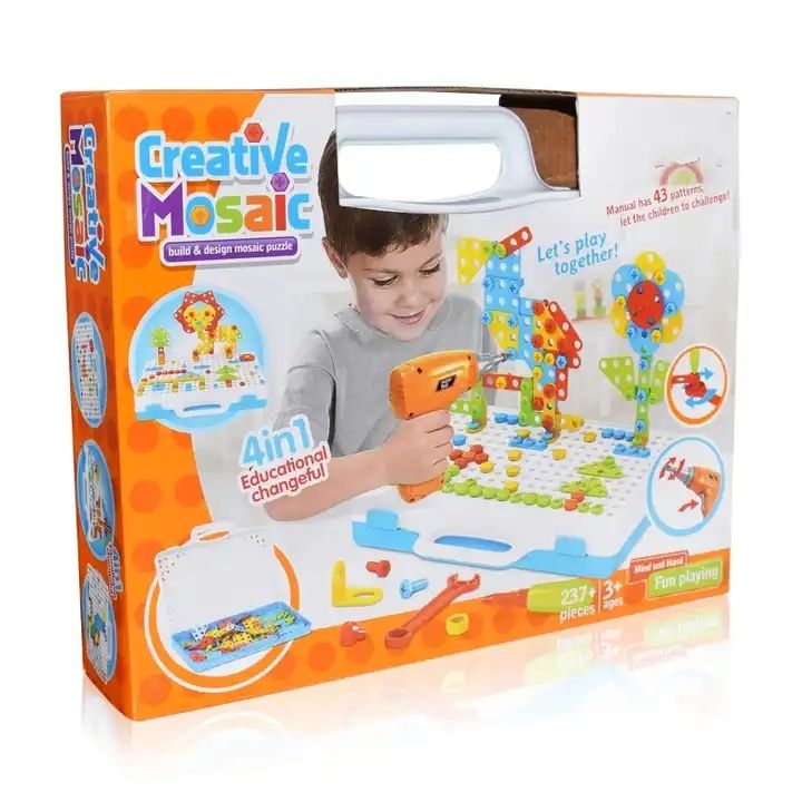 Đồ Chơi Máy Khoan Sáng Tạo Creative Mosaic 608-STEM