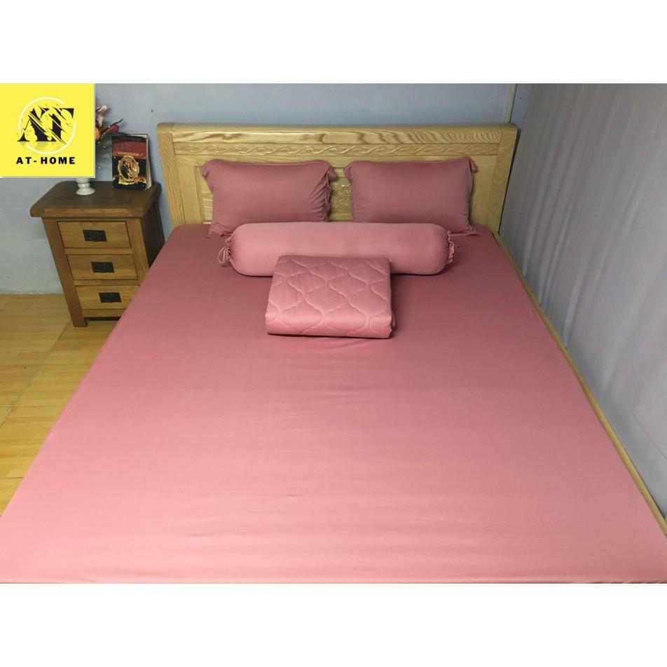 Ga - Drap Giường Lẻ Thun Mát Lạnh Thương hiệu LAN PHAM BEDDING - Màu Hồng Ruốc