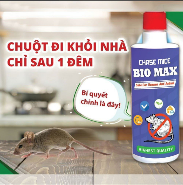 Chai Xịt Đuổi Chuột Hương Bạc Hà - Dành cho xe hơi và mọi nơi - Xua đuổi chuột an toàn, hiệu quả