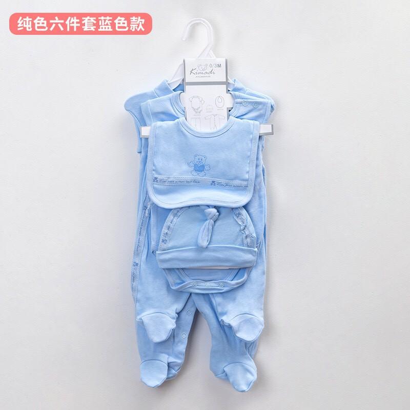 Sét Body 6 Chi Tiết Cho Bé Yêu 0-9M