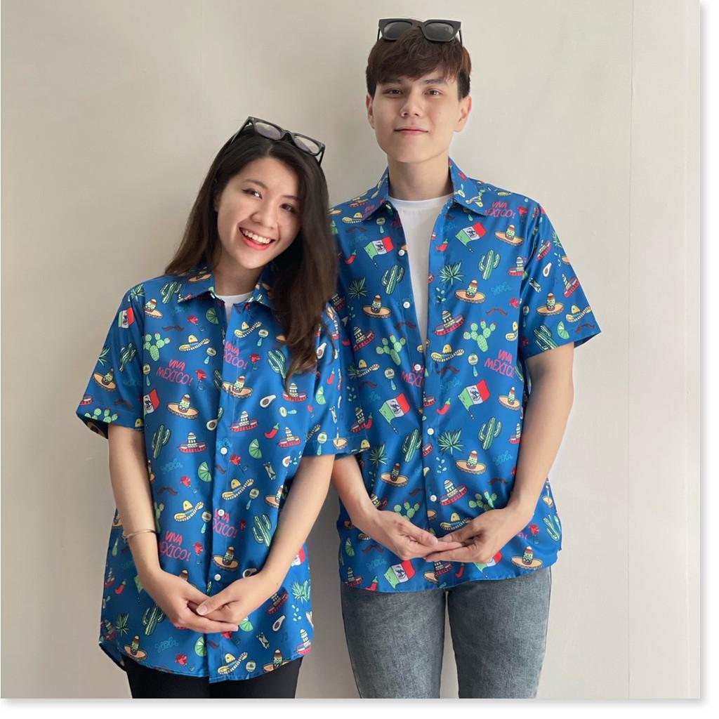 ÁO SƠ MI NAM NỮ, THIẾT KẾ HỌA TIẾT SIÊU NGẦU,CHẤT LIỆU VÃI THOÁNG MÁT THỜI TRANG KME.STORE