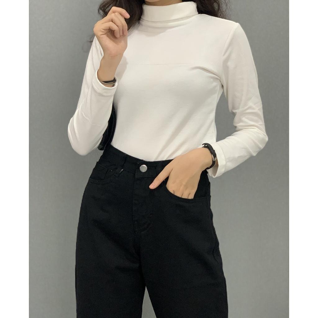 Áo giữ nhiệt cổ 3cm chất thun co giãn 4 chiều