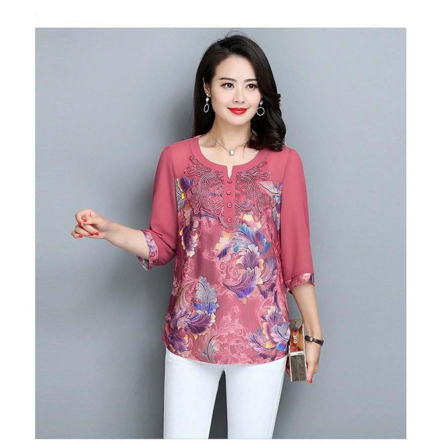 Áo sơ mi cho mẹ_sẵn hàng AM940165