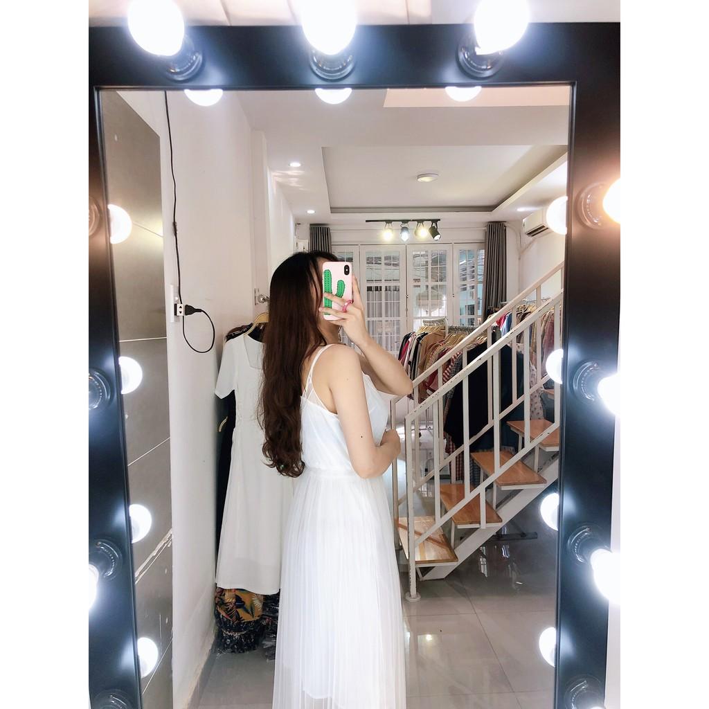ĐẦM LƯỚI KÈM VÁY HAI DÂY LỤA