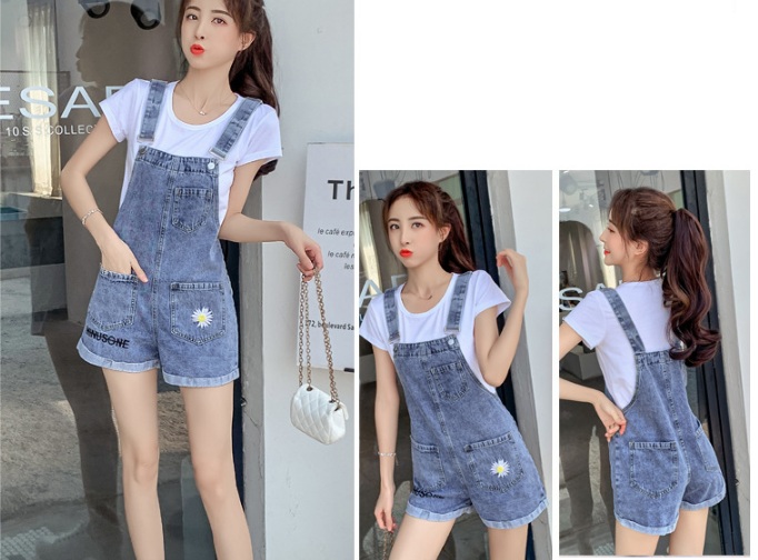 Quần yếm jean short YS11 C076