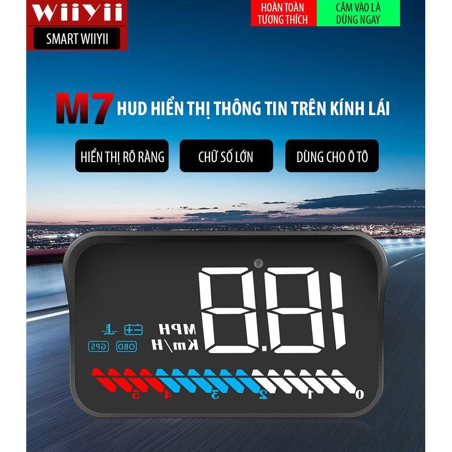 Bộ Hiển Thị Và Cảnh Báo Tốc Độ Lên Kính Lái Xe Hơi HUD M7