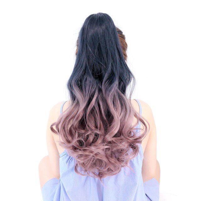 Tóc giả nữ cao cấp ️   ngoặm omber xoăn