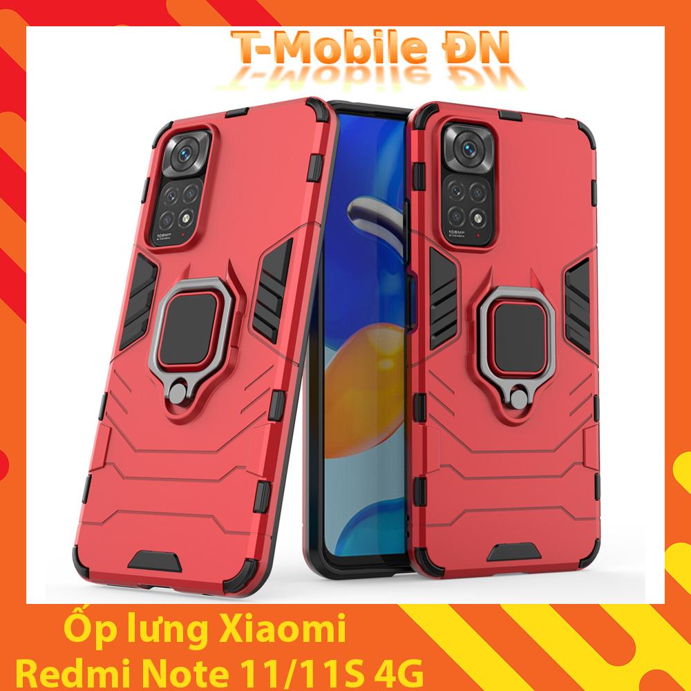 Ốp lưng cho Xiaomi Redmi Note 11 11s 4G iRON MAN IRING Nhựa PC cứng viền dẻo chống sốc