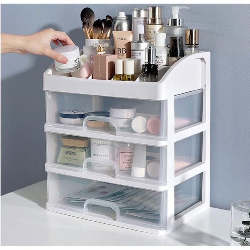 Kệ đựng mỹ phẩm 4 tầng có ngăn kéo - bền đẹp , chắc chắn