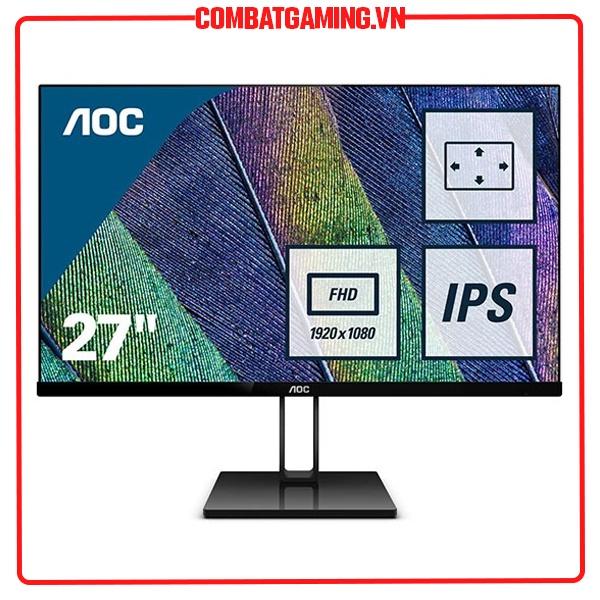 Màn hình AOC 27V2Q IPS/Full HD/75Hz/Free Sync - Hàng Chính Hãng