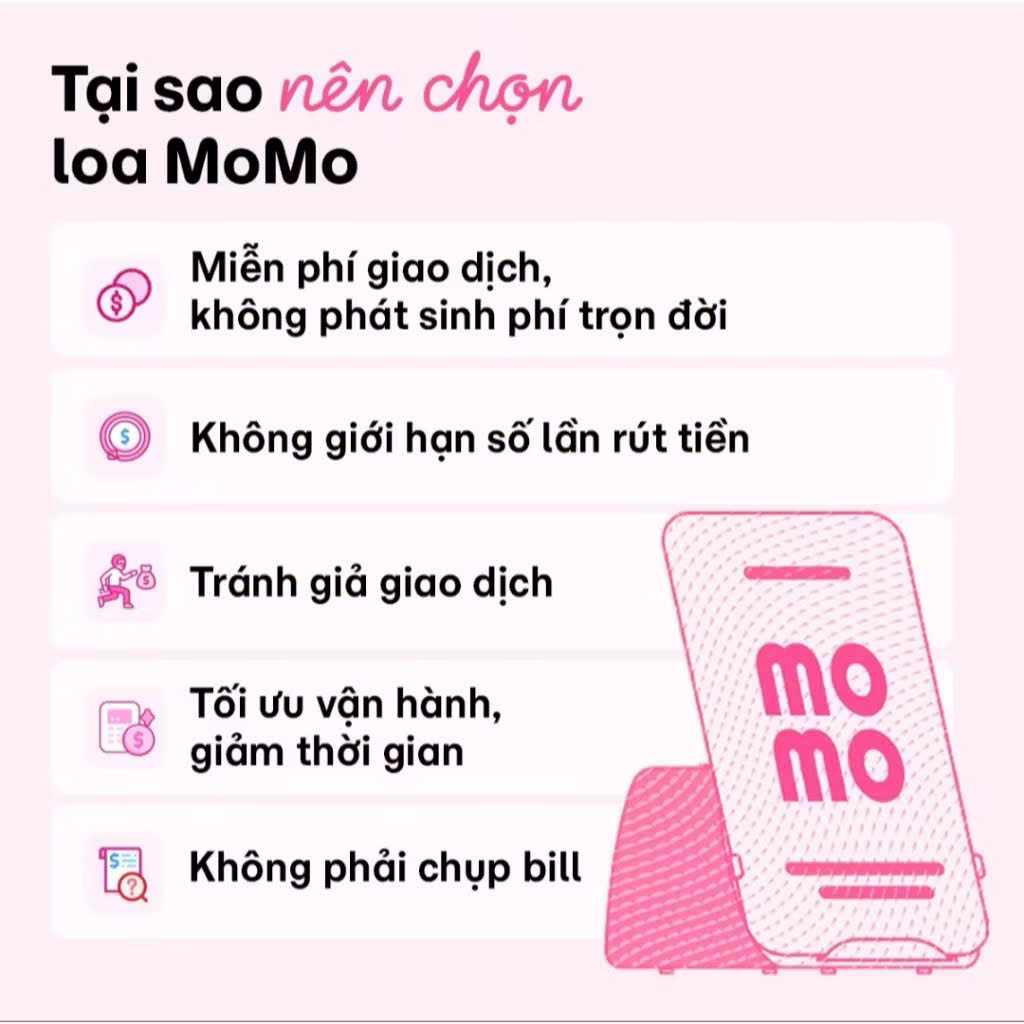 Loa Thông Báo Giao Dịch MoMo Bản WiFi Loại Tốt – Kết Nối Linh Hoạt Với Nhiều Ngân Hàng