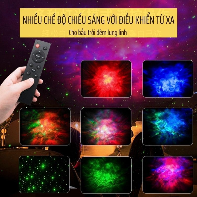 Đèn phi hành gia - Led Chiếu Sao Galaxy Thiên Hà Bầu Trời Sao Đổi Màu Trang Trí sổng ảo.