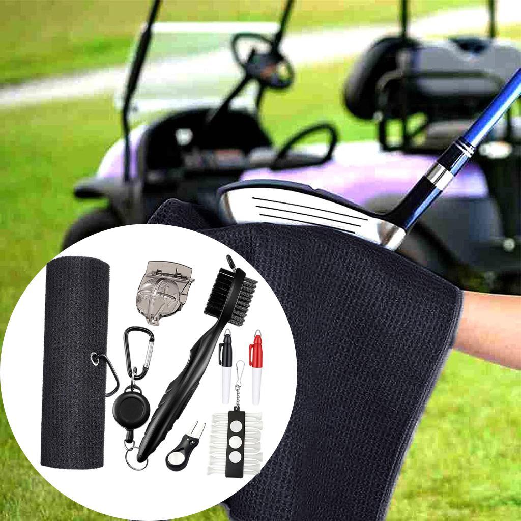 Golf Club Cleaning Kit Brush Tool Groove Cleaner Cleaning Tool Golf Tees