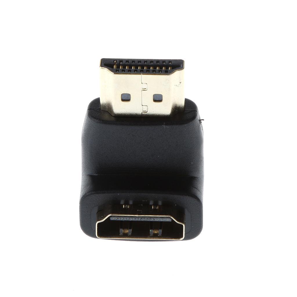HDMI Male to Female Right Angle Adapter Connector 90 Degree Extender 1080P
