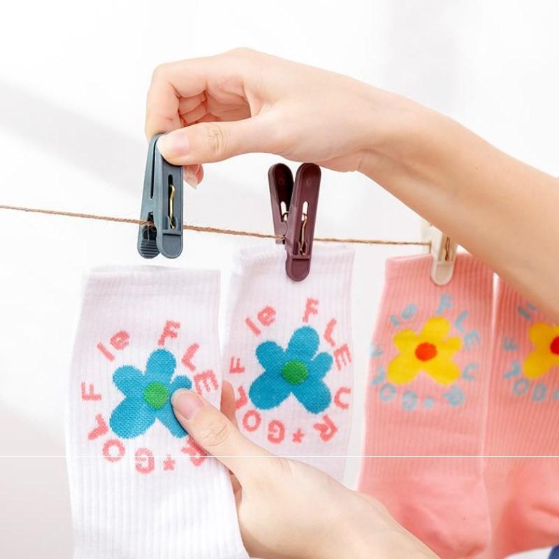Set 24 Kẹp Quần Áo Chắc Chắn Có Tặng Kèm Rổ Đựng