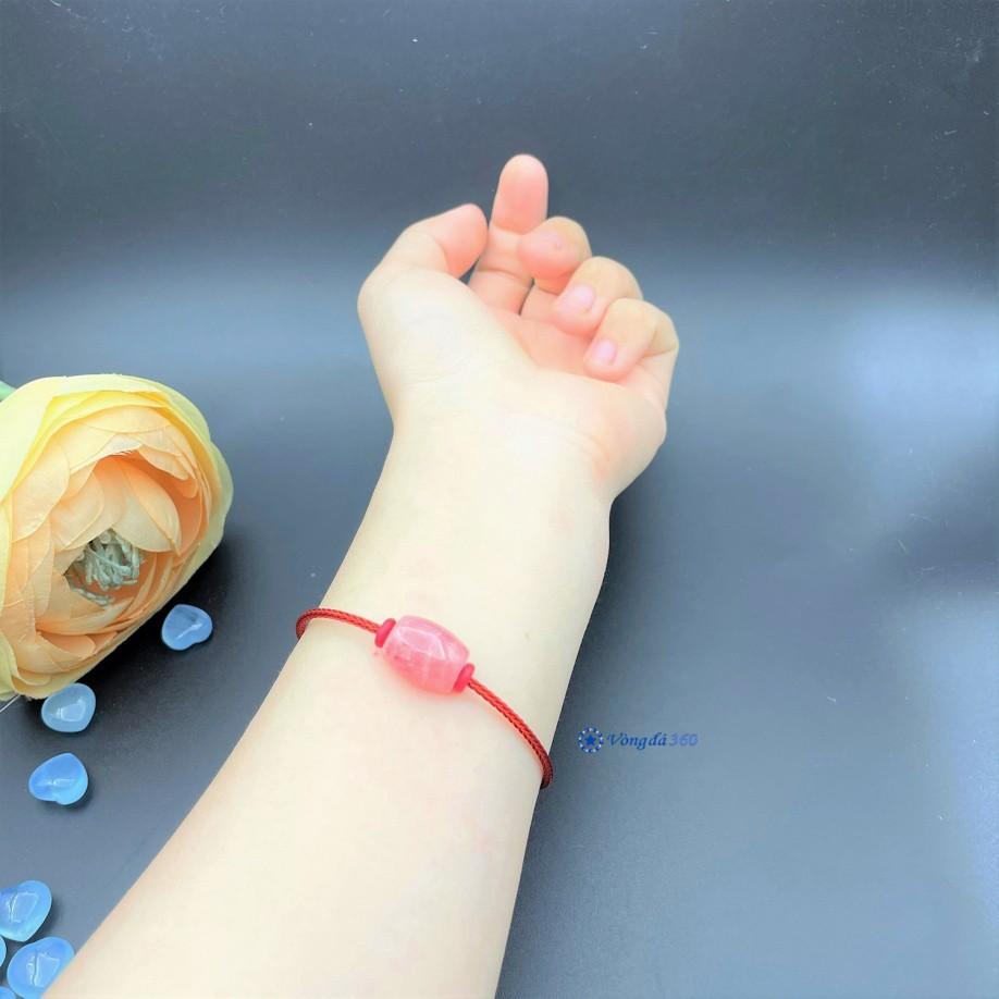 Vòng Tay Phong Thuỷ Lu Thống Đá Đào Hoa - Cầu tài lộc, trợ công danh, tình duyên tốt đẹp