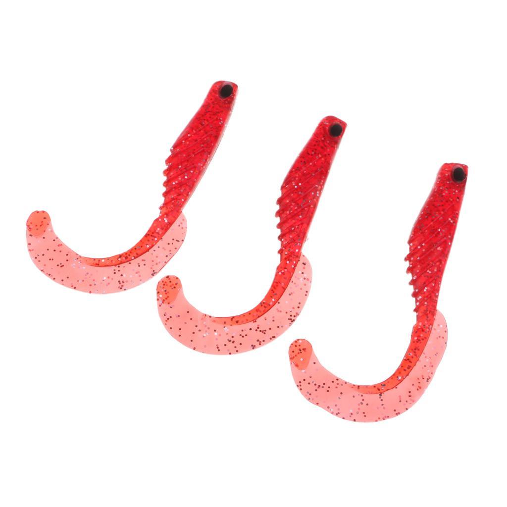 3pcs Soft Fishing Lure Baits Fishing Lure Simulation Bait Fish Made of durable Silica gel Easy to use