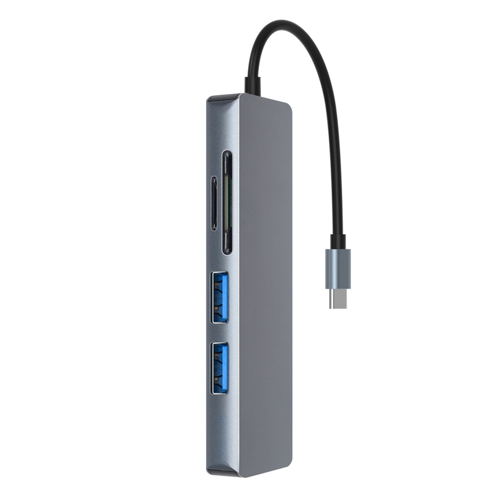 Bộ Chuyển Đổi Tc18 5 Trong 1 Hub USB Loại C Sang HD USB 3.0 Đồ Đọc Thè TF Dành Cho Máy Tính Xách Tay