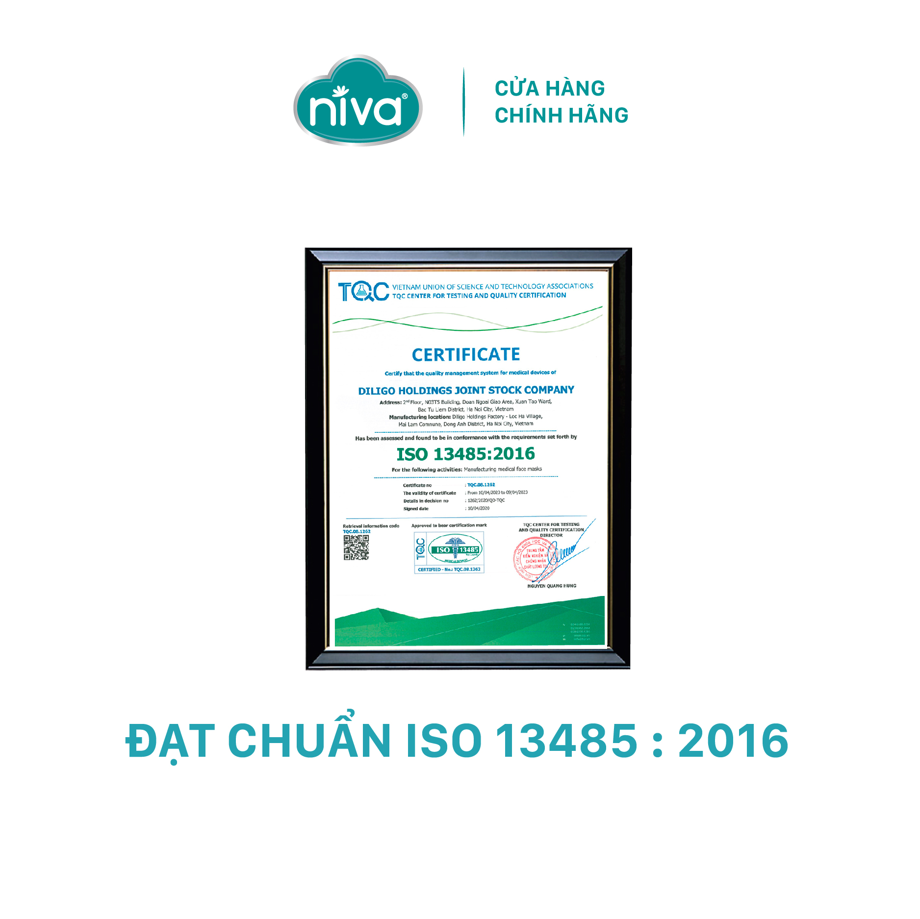 Khẩu Trang Y Tế 4 Lớp Niva Hộp 50 Cái Kháng Khuẩn, Ngăn Khói Bụi, Vi Khuẩn Hàng Chính Hãng Cao Cấp