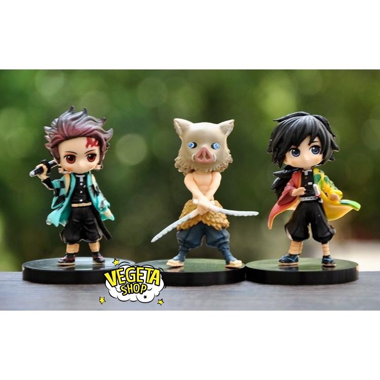 Mô hình Kimetsu No Yaiba - Mô hình thanh gươm diệt quỷ - Bán lẻ tùy chọn Tanjiro Nezuko Zenitsu Inosuke Giyu - Cao 6~8cm